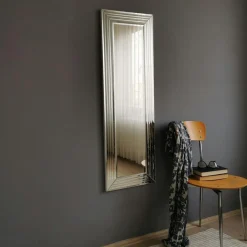 Miroir rectangulaire moderne chic - cadre rainuré 120 cm CODY