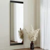 Miroir rectangulaire noir à suspendre ou poser 120 cm CODY
