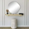 Miroir rond organique 70 cm - style scandinave CODY