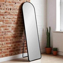Miroir sur pied avec cadre doré 40x150 cm SEOUL