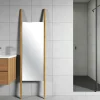 Miroir sur pieds en bois clair - style épuré, 170 cm IENA