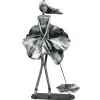 Objet déco à poser femme argent
