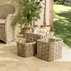 Panier carré en kubu naturel (lot de 3) MANY