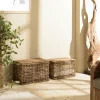 Panier de rangement / coffre en chanvre tressé (lot de 2) SWING