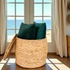 Panier de rangement avec couvercle – fibres naturelles BRUGES