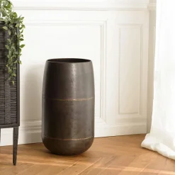Panier de rangement noir en feutrine – lot de 3 tailles