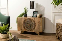 Petit buffet décor mandala MAURAI