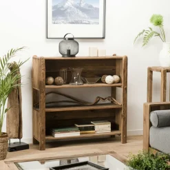 Petit meuble de rangement en bois de pin recyclé DENVER