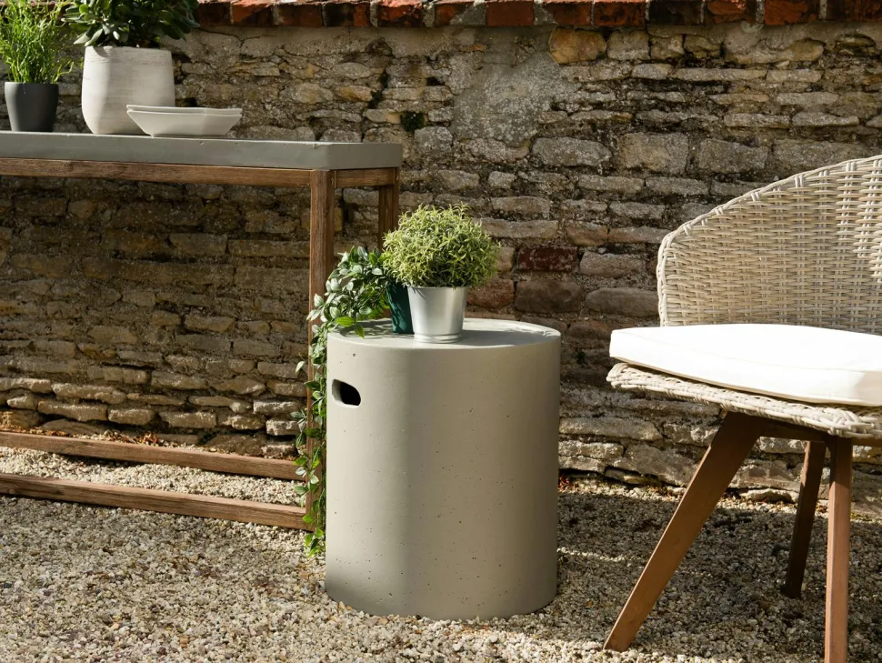 Petite table basse de jardin béton HERCULE