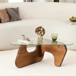 Petite table d'appoint noire carrée - finition mate JENA