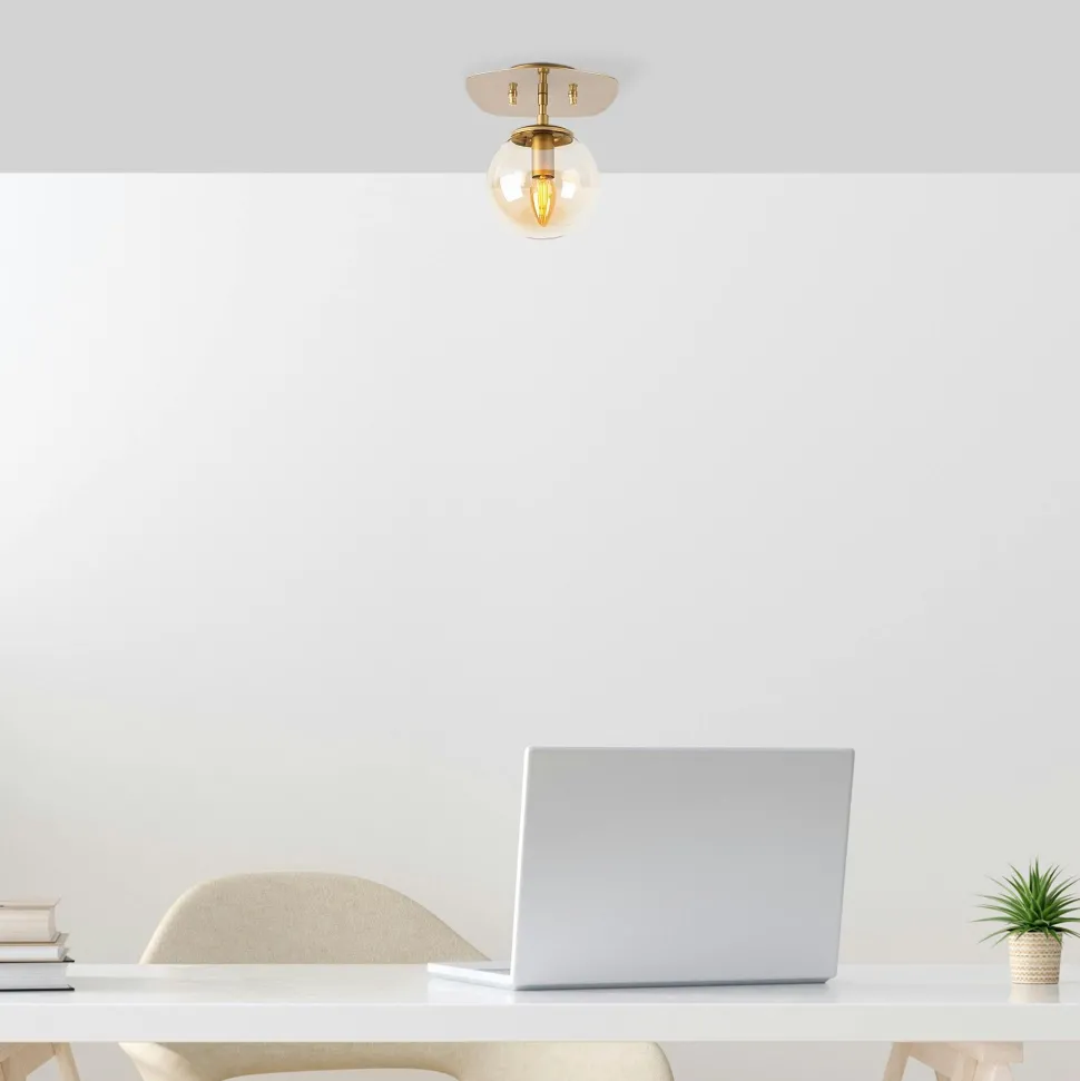 Plafonnier en verre – petit globe design SIERRE