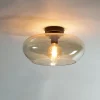 Plafonnier en verre ambré NIAGARA
