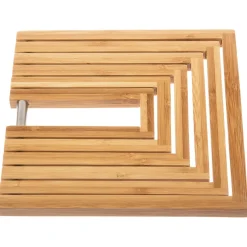 Plateau Table d'appoint en bois blanc avec 2 tiroirs H73cm