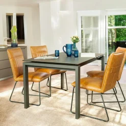 Plateau tournant apéritif en céramique anthracite LOMBARDIE