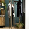 Portemanteau bois de teck recyclé SWING