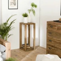 Porte-plante en bois de pin recyclé DENVER