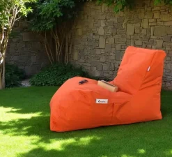 Pouf bain de soleil XXL imperméable – orange ARTA