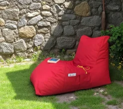 Pouf bain de soleil XXL imperméable – rouge ARTA