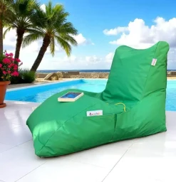 Pouf bain de soleil XXL imperméable – vert ARTA