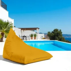 Pouf berlingot extérieur jaune ARTA
