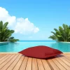 Pouf coussin de sol extérieur imperméable - rouge ARTA