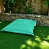 Pouf coussin de sol extérieur turquoise - 100 cm ARTA