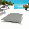 Pouf coussin de sol extérieur gris - 100 cm ARTA