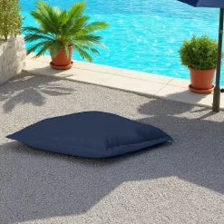 Pouf coussin de sol extérieur imperméable - bleu foncé ARTA