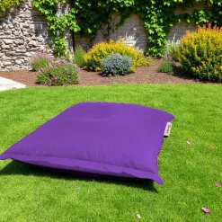 Pouf coussin de sol extérieur noir - 100 cm ARTA