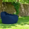Pouf poire géant extérieur bleu ARTA