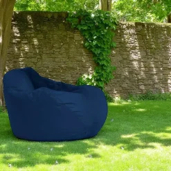 Pouf poire géant extérieur bleu ARTA