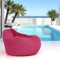 Pouf poire géant extérieur rose ARTA