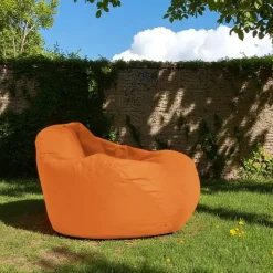 Pouf poire géant extérieur orange ARTA