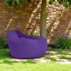 Pouf poire géant extérieur violet ARTA
