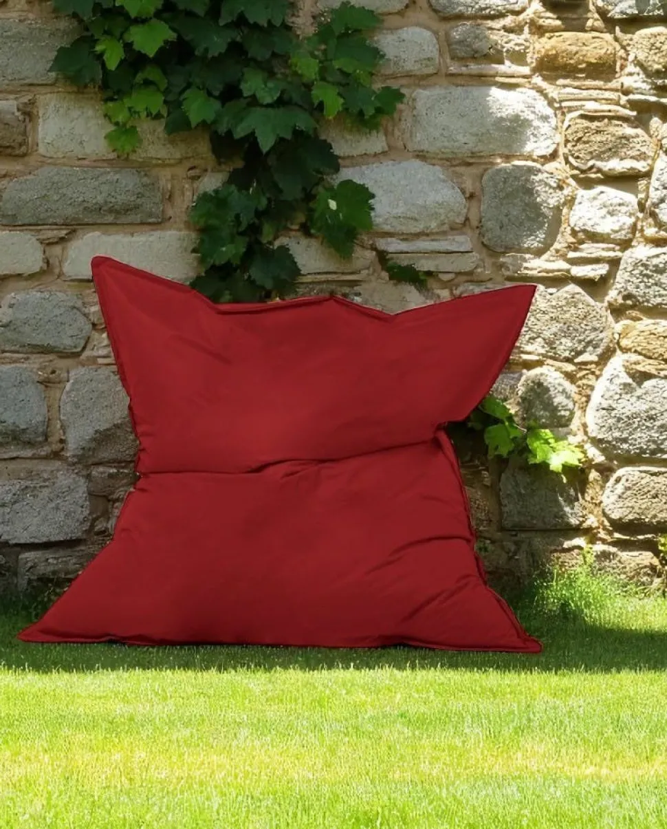 Pouf XXL extérieur rouge 180 cm ARTA