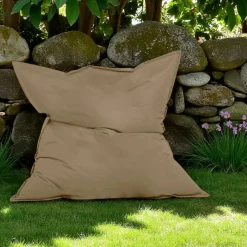 Pouf XXL extérieur taupe 180 cm ARTA