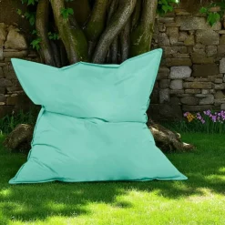 Pouf XXL extérieur turquoise 180 cm ARTA