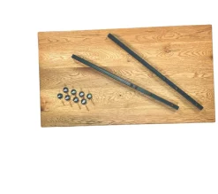 Rallonge bords droits pour table chêne huilé 180 cm ETNA