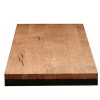 Rallonge pour table ronde extensible en chêne brun 140 cm PALERME (50 cm)