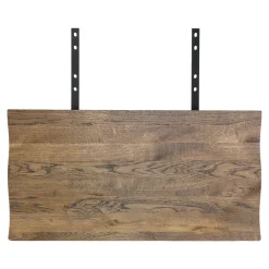 Rallonges en bois de chêne fumé avec bordures naturelles pour table à manger SAVONE 140 cm / 200 cm / 240 cm (lot de 2)