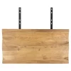Rallonges en bois de chêne clair avec bordures naturelles pour table à manger SAVONE 300 cm (lot de 2)