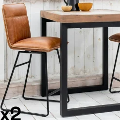 Rallonges pour table extensible en chêne huilé 140-340 cm (lot de 2) COLOGNE