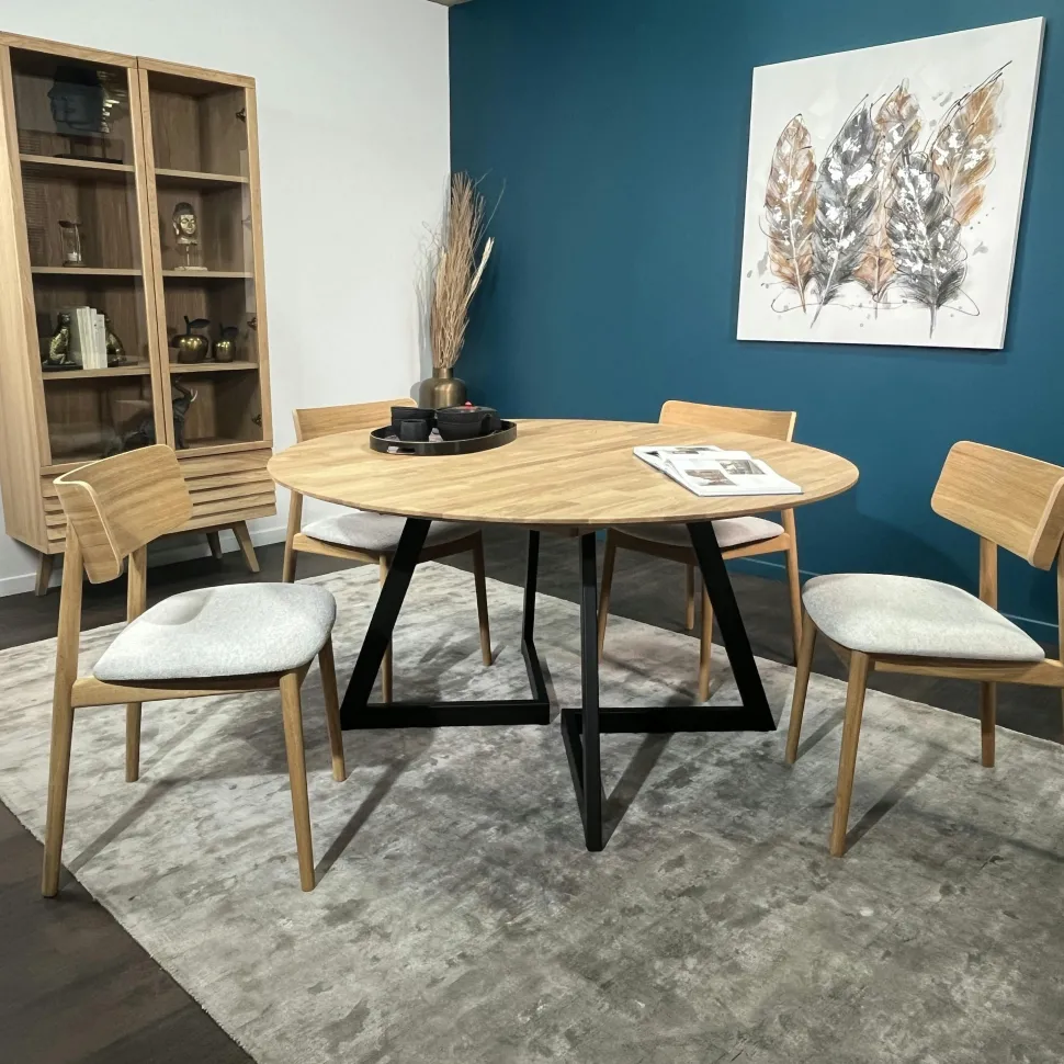 Rallonges pour table extensible en chêne huilé 140-340 cm (lot de 2) COLOGNE