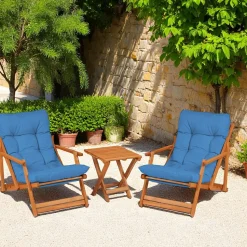 Salon jardin détente beige - 2 assises confort SORA