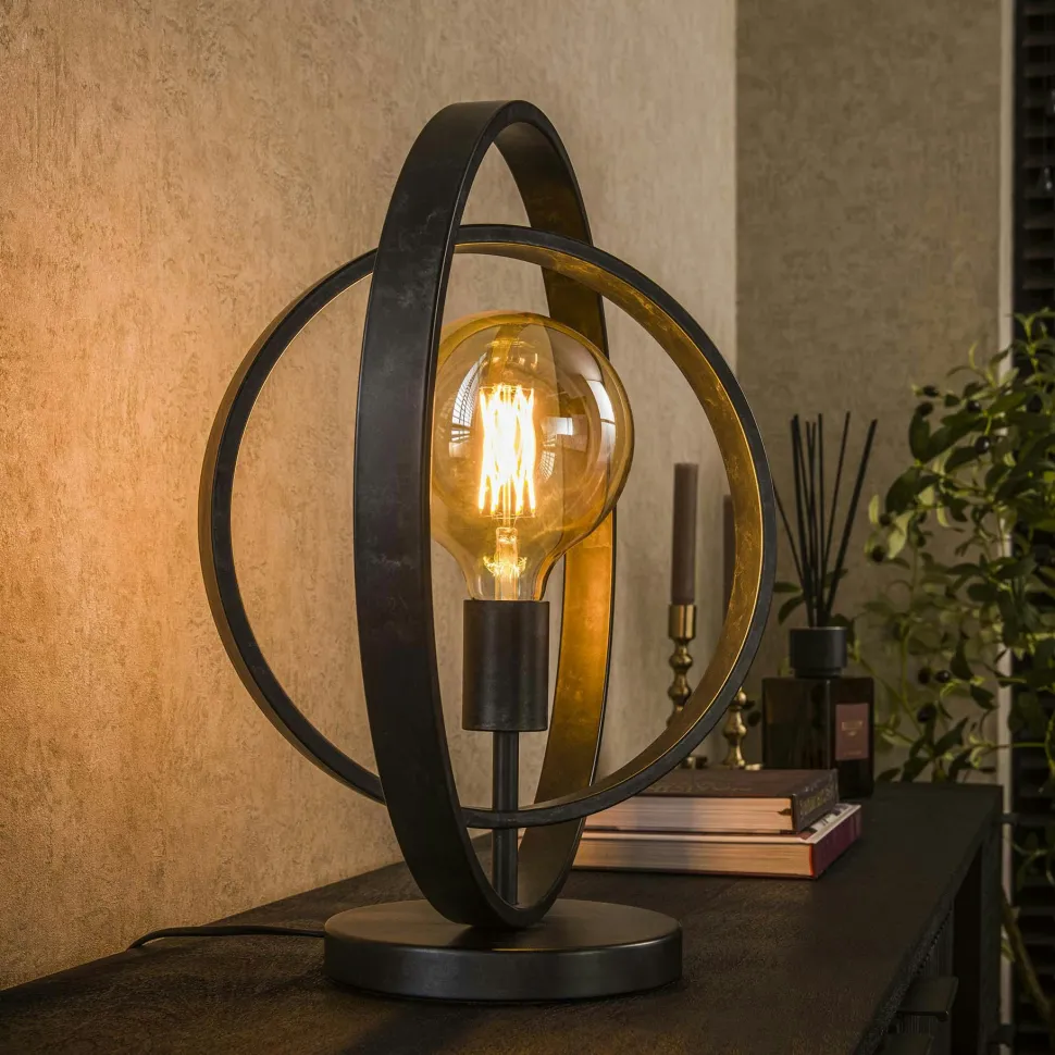 Sellette porte-plante bois-métal noir 80 cm CORUMBA
