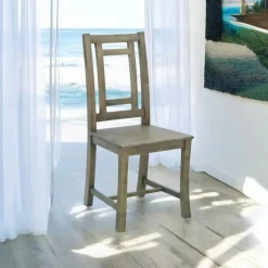 Semainier meuble bois massif style colonial MAORI