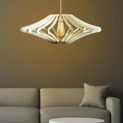 Suspension blanche moderne - forme graphique BIEL