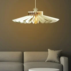 Suspension blanche moderne - forme florale BIEL