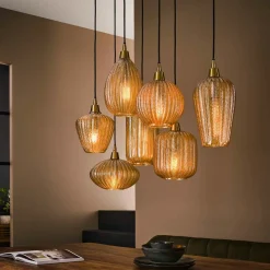 Suspension blanche moderne - forme florale BIEL