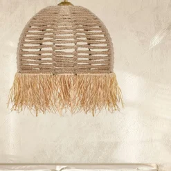 Suspension bohème durable avec corde et franges OLTEN
